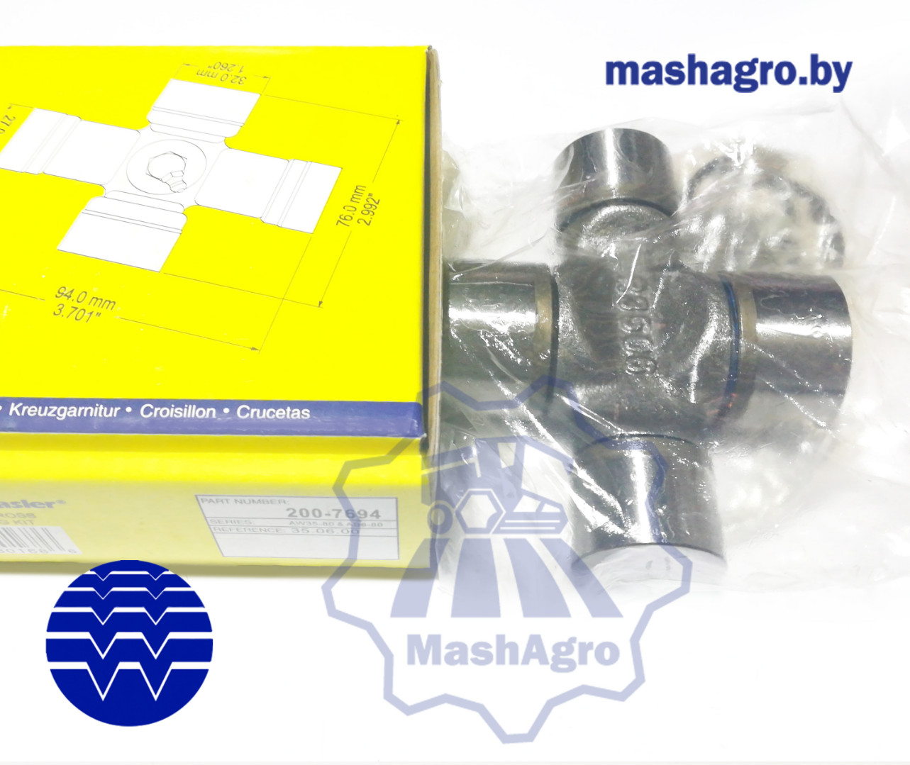 Крестовина, EUCV, AG35-80, P-KIT