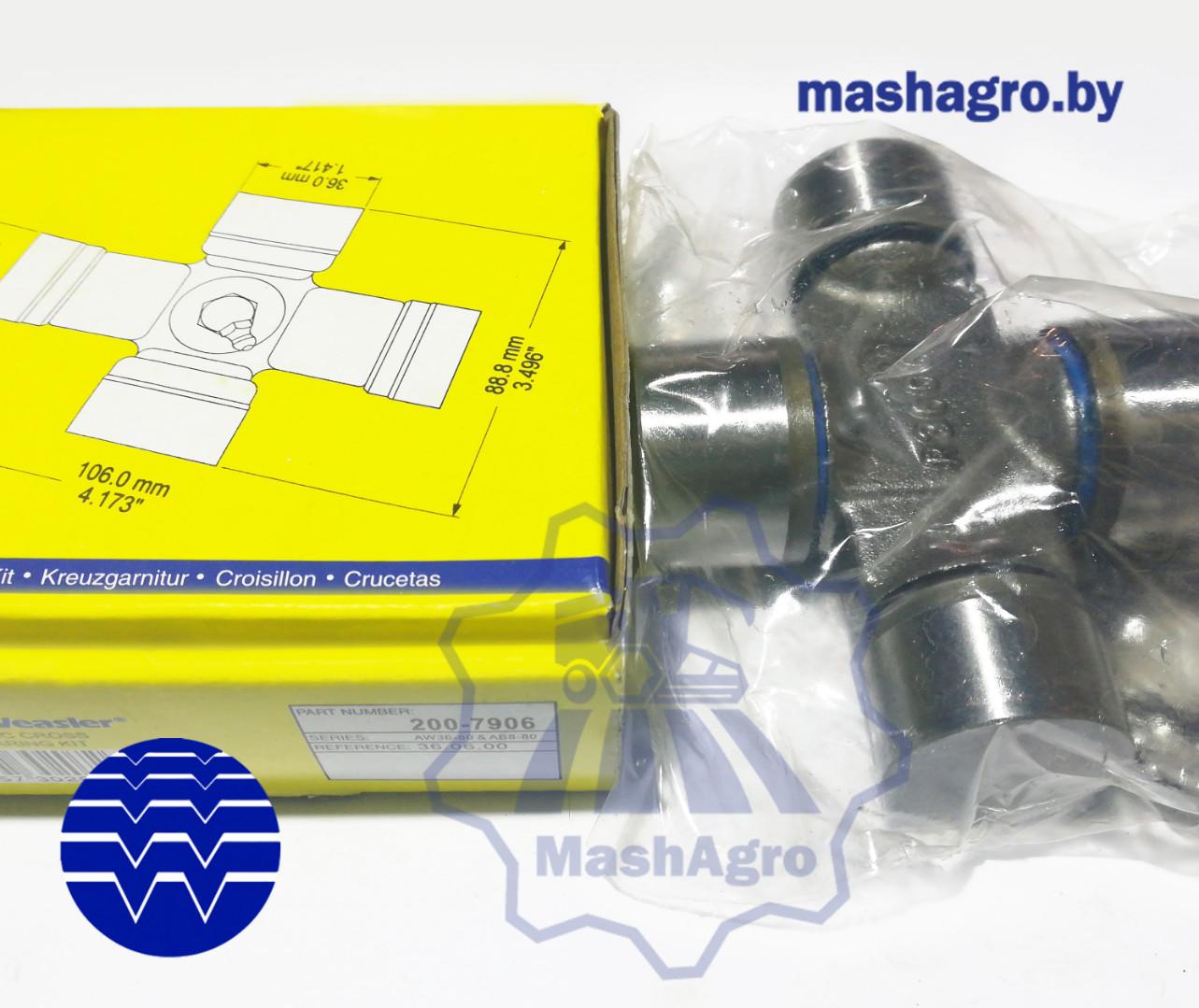 Крестовина, EUCV, AG36-80, P-KIT