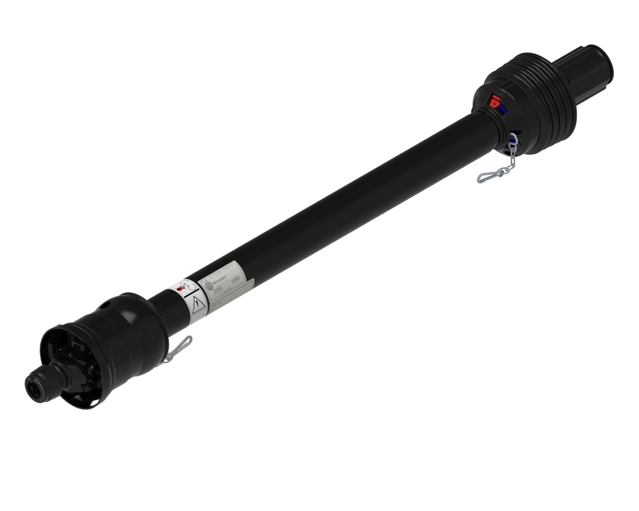 Широкоугольный карданный вал WWCV с храповой муфтой, AW35-80, 1210MM, SR 1200NM, AL 1 3/8