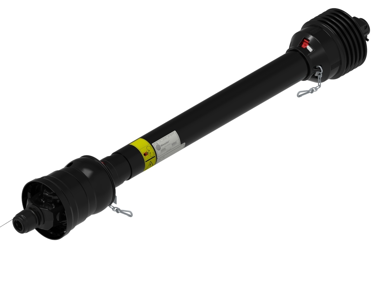 Широкоугольный карданный вал WWCV, AB8-80, 860MM, AL 1 3/8