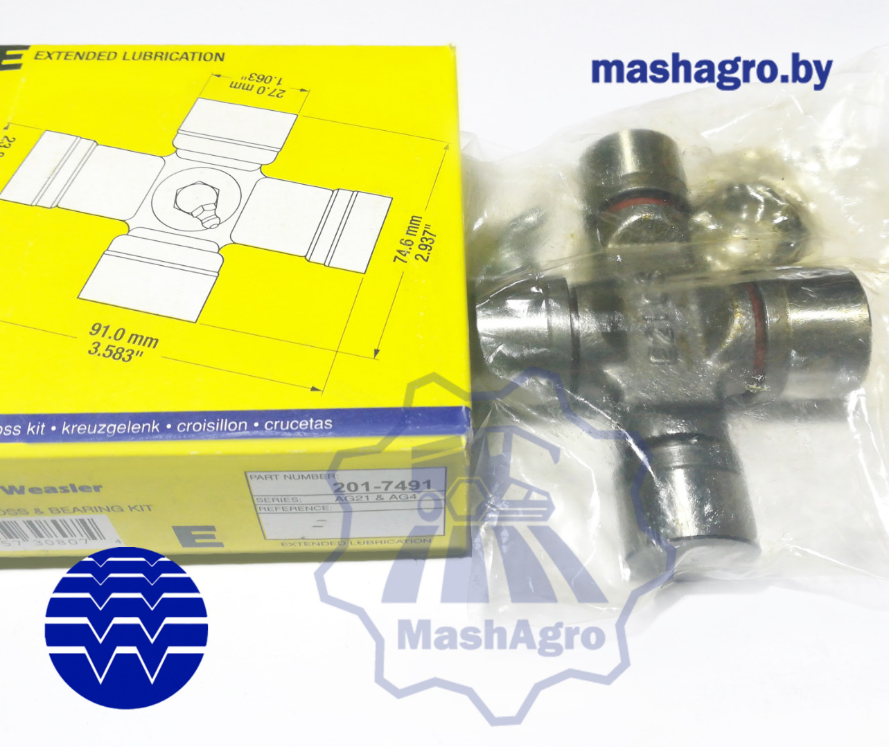 Крестовина, EUCV, AG21-80, E-KIT